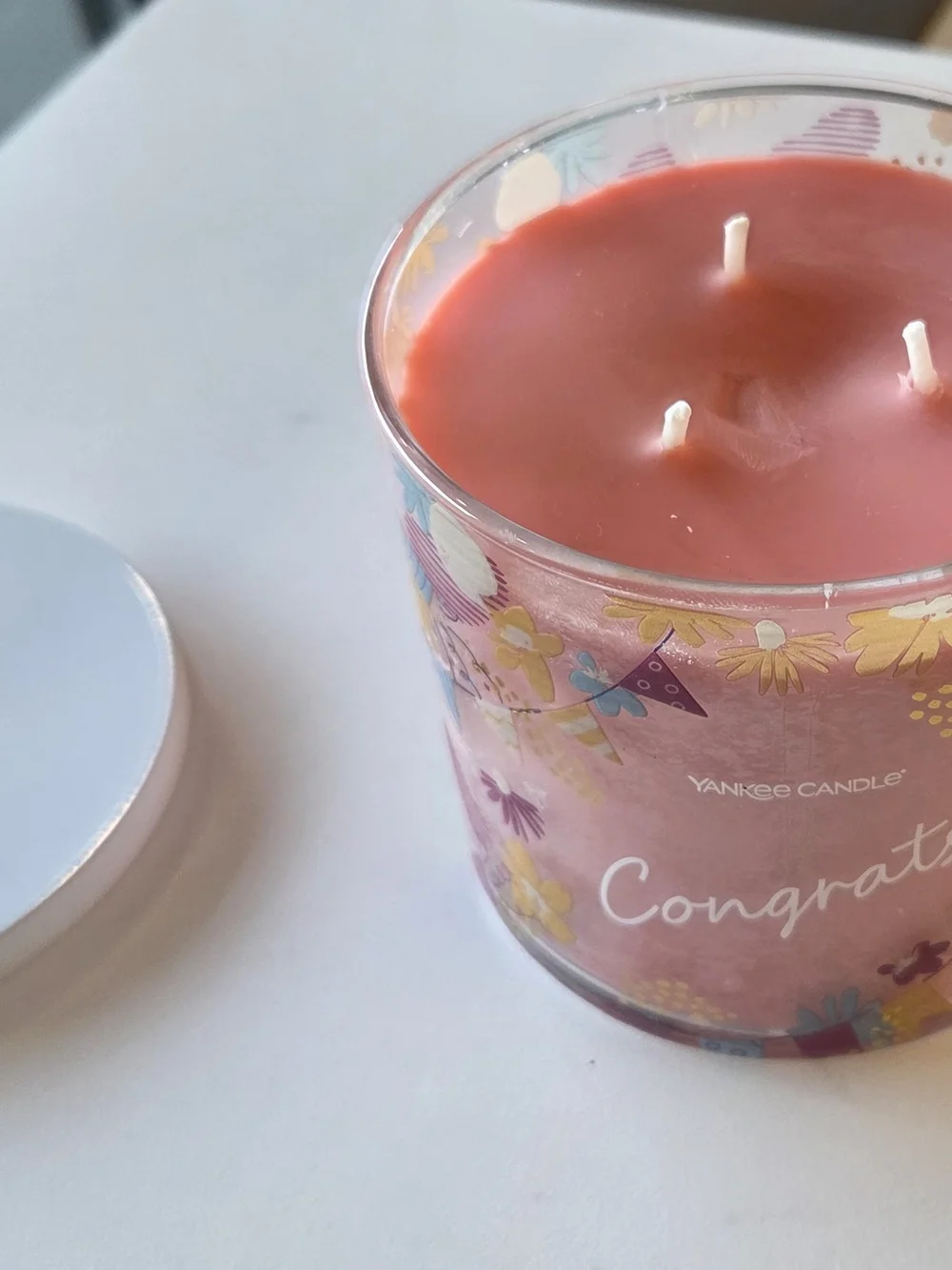Yankee Candle Congrats! 3 Wick Scented Jar Candle - Pink